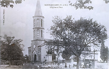 L'église de Montgaillard au début du XXe siècle